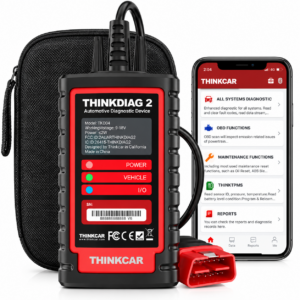 THINKCAR THINKDIAG 2 Bluetooth OBD2 Car Diagnostic Scanner for Android and iOS, Full System Diagnostics and Vehicle Fault Code Reader