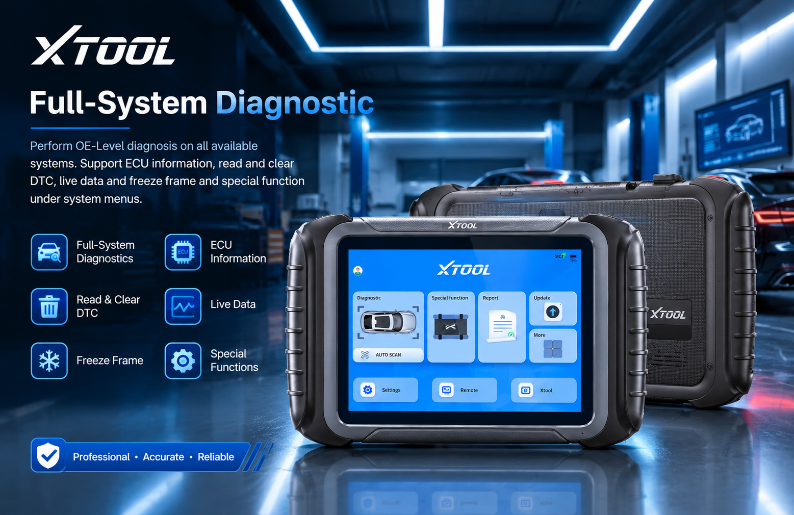 XTOOL XT80 Smart Car Diagnostic Scanner Full System Diagnostics, ECU Coding, Special Functions & OBD Diagnostic Accessories - Image 5